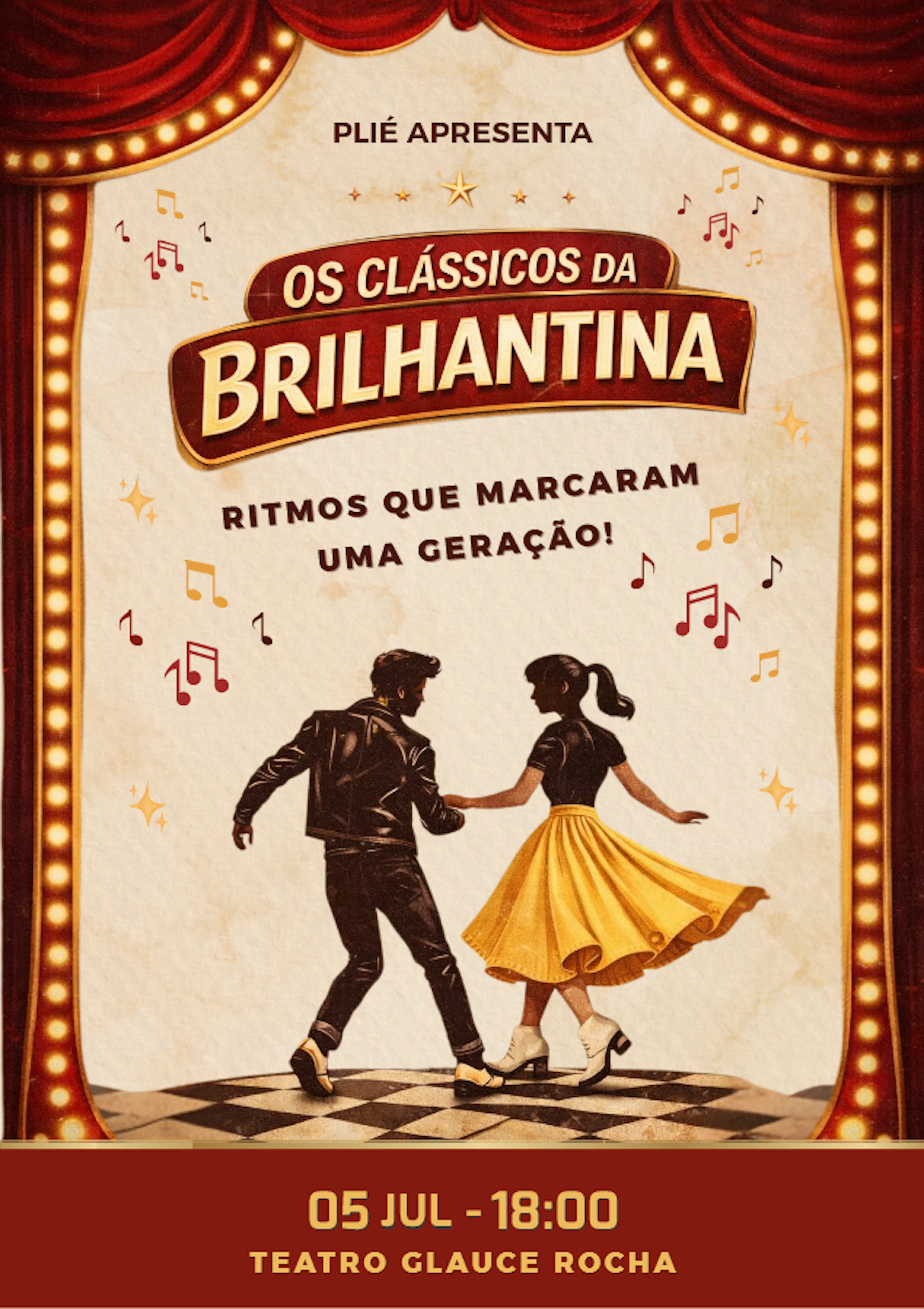 Cartaz Aula Gala 2026 — Plié Estúdio de Dança